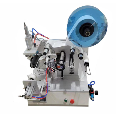 Het halfautomatische Zelfklevende Sticker Materiaal Labeler van de Etiketteringsmachine voor Vierkante Fles 3 kanten of Ronde flessencirkel leverancier