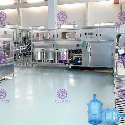 Twee vullend Hoofden 19 Liter 300 BPH-Gallonwaterplant leverancier