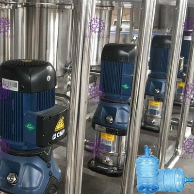 Dubbele Rij die de Gallonwaterplant spoelen van SUS304 300 BPH leverancier