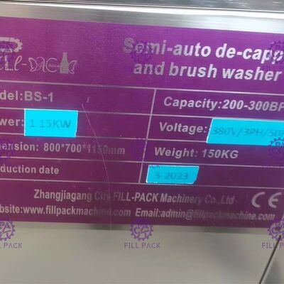 BS-1 Een dekappenstation SS304 5 gallon flessenwasser leverancier