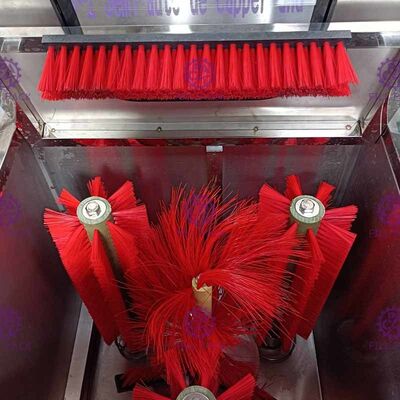 Semi-Auto Decapper En BS-1 Borstel 200BPH Kleine flessenwasser Met Controlepaneel leverancier