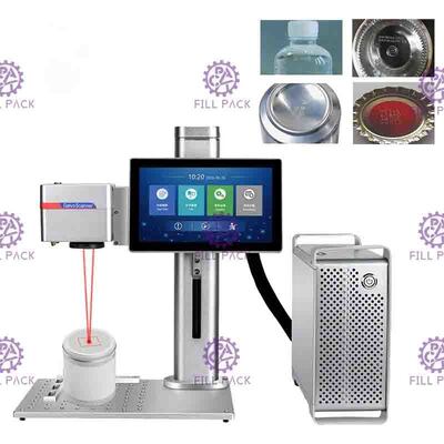 20W desktoplaserdrukmachine voor datum- en batchcodemarkering op dozen en wijnflessen leverancier