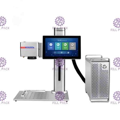20W desktoplaserdrukmachine voor datum- en batchcodemarkering op dozen en wijnflessen leverancier