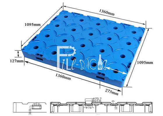 HDPE de Verbruiksgoederen van de de Gallonwaterplant van Flessenpallets leverancier