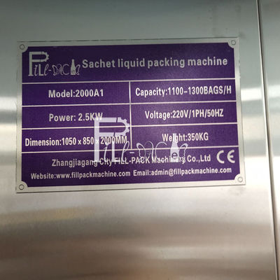 Elektrische Plastic Sachet Vloeibare het Vullen Machine leverancier