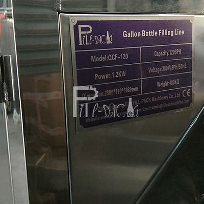 Het auto het Opheffen Voeden SUS 304 120 BPH Gallon Vullende Lijn leverancier