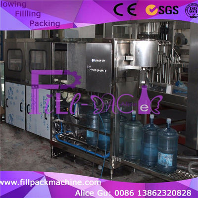 120bph PLC Sus304 het Bottelende Materiaal van het 5 Gallonwater leverancier