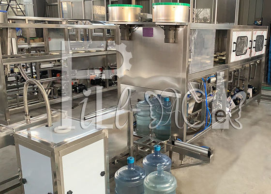 300bph PLC van de 5 Gallontrommel Vatwater het Vullen Automatische Machine leverancier
