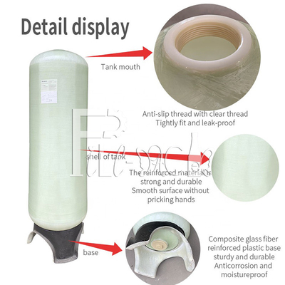 Van de het Waterfilter van de Frptank de Glasvezeltank en Delen voor Waterbehandeling leverancier