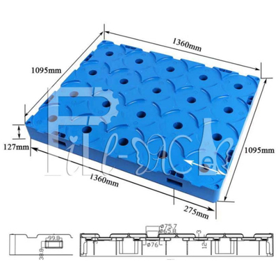 5 van de de Flessenpallet van het gallon18.9l Water van de het Waterfles de Opslag Plastic Pallet leverancier