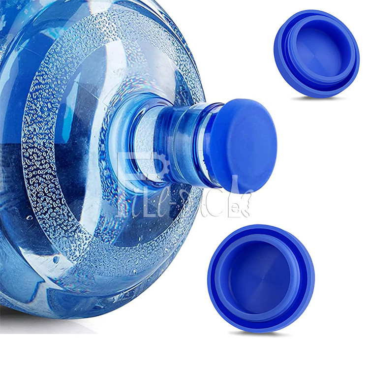 De opnieuw te gebruiken Bovenkant van 5 het Siliconekappen van het Gallonwater Geen Dekking van het Plonsdeksel voor Fles leverancier
