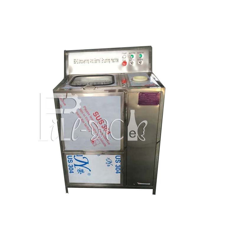 Semiauto 250BPH de Flessenopenerwasmachine van de 5 Gallonfles leverancier