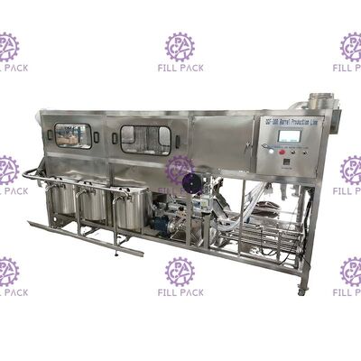 300BPH automatische Plastic Fles 3 Gallon18.9l Gebottelde Water het Vullen het Afdekken Machine